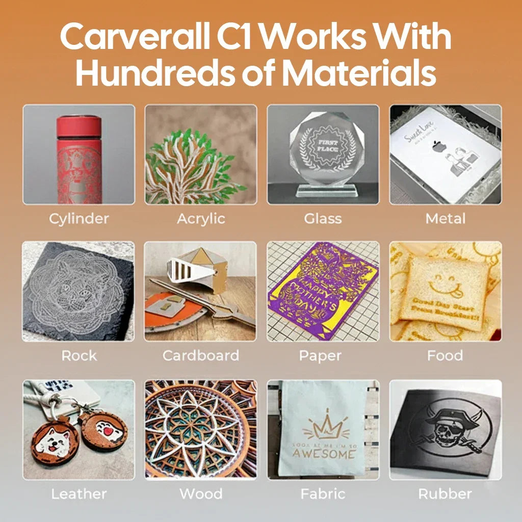 Carverall C1 40W CO2 Laser Engraving Machine | Work Area 620x350mm