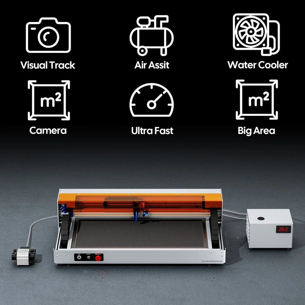 Carverall C1 40W CO2 Laser Engraving Machine | Work Area 620x350mm