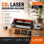 Carverall C1 40W CO2 Laser Engraving Machine | Work Area 620x350mm