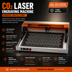 Carverall C1 40W CO2 Laser Engraving Machine | Work Area 620x350mm
