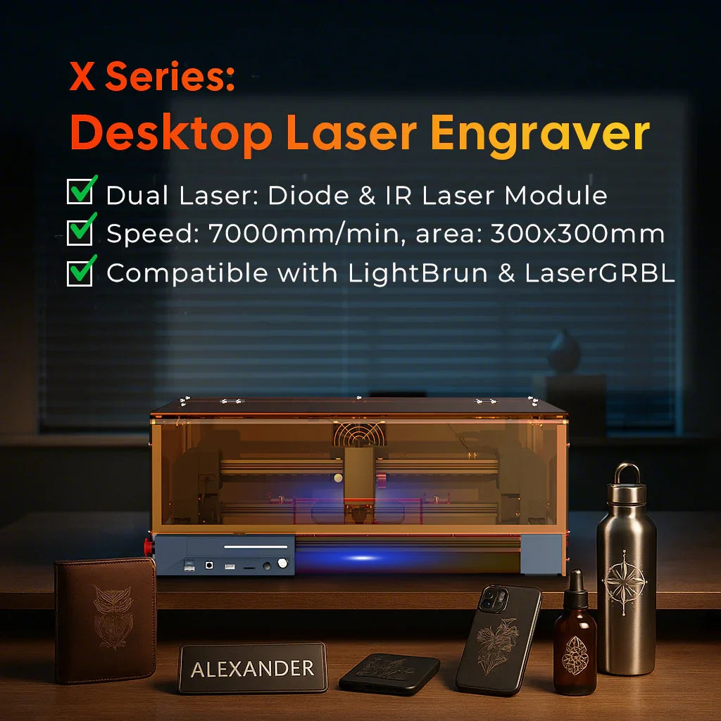 Carverall X1 Laser Engraver | Desktop with Protective | Dual Laser Option