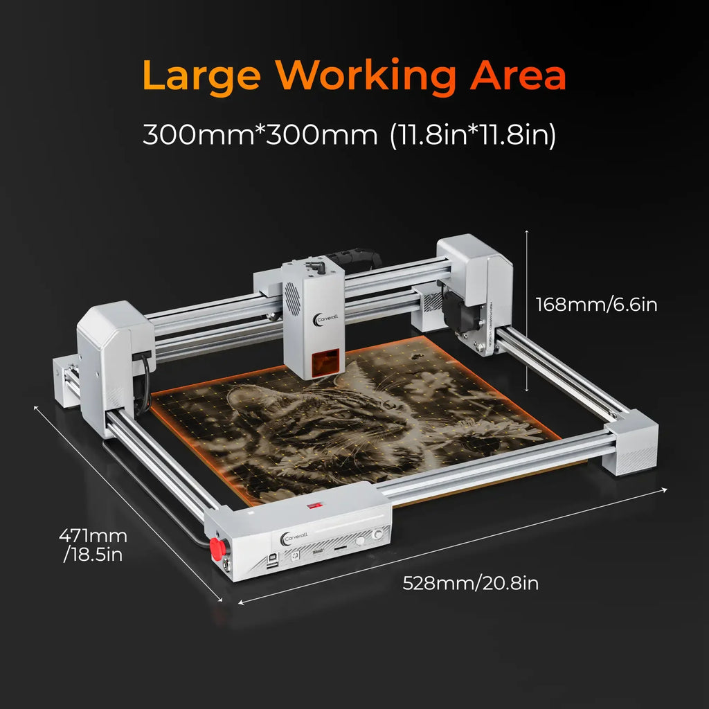 Carverall X1Pro 20W Diode Laser Engraver | Model JL9 | Work Area 300x300mm