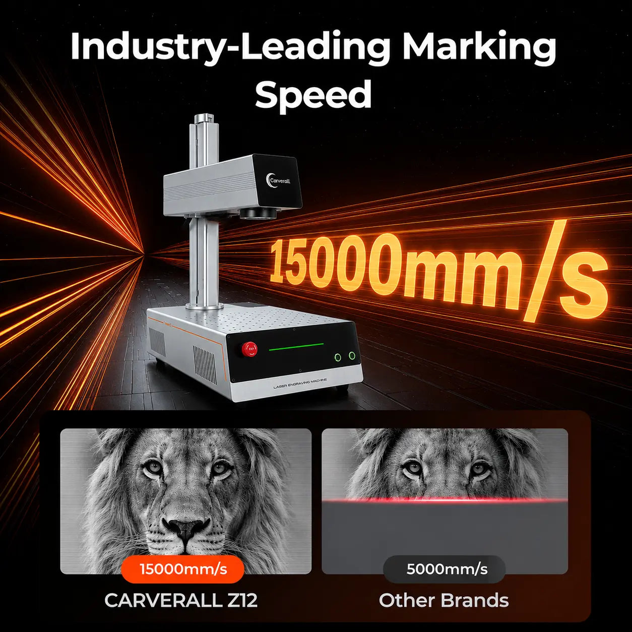 Carverall Z12 JPT Fiber Laser Engraver for Metal & Plastic