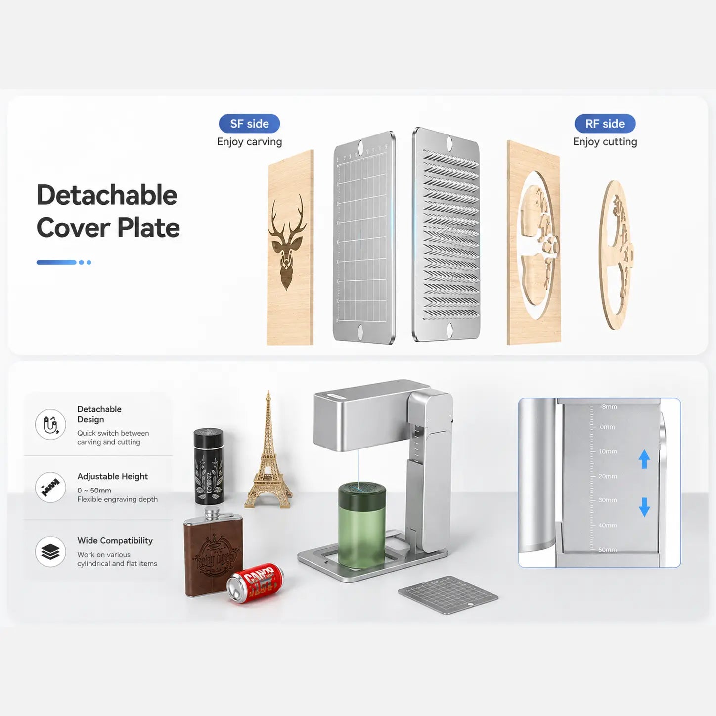 Carverall Z3 Portable Foldable 5W Laser Engraver